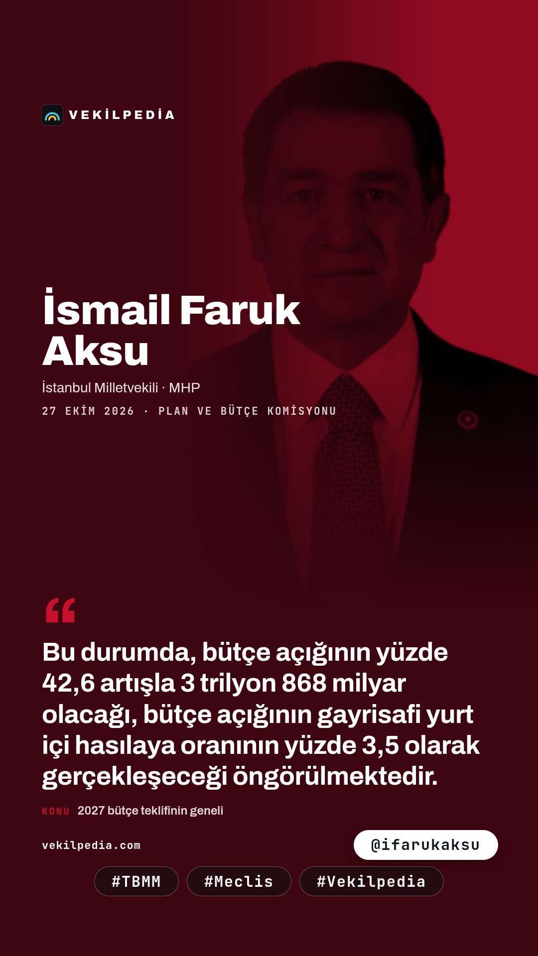 Aksu: Asgari refah seviyesinin altındaki her aileye doğrudan gelir desteği öngörüyoruz — Instagram paylaşımı