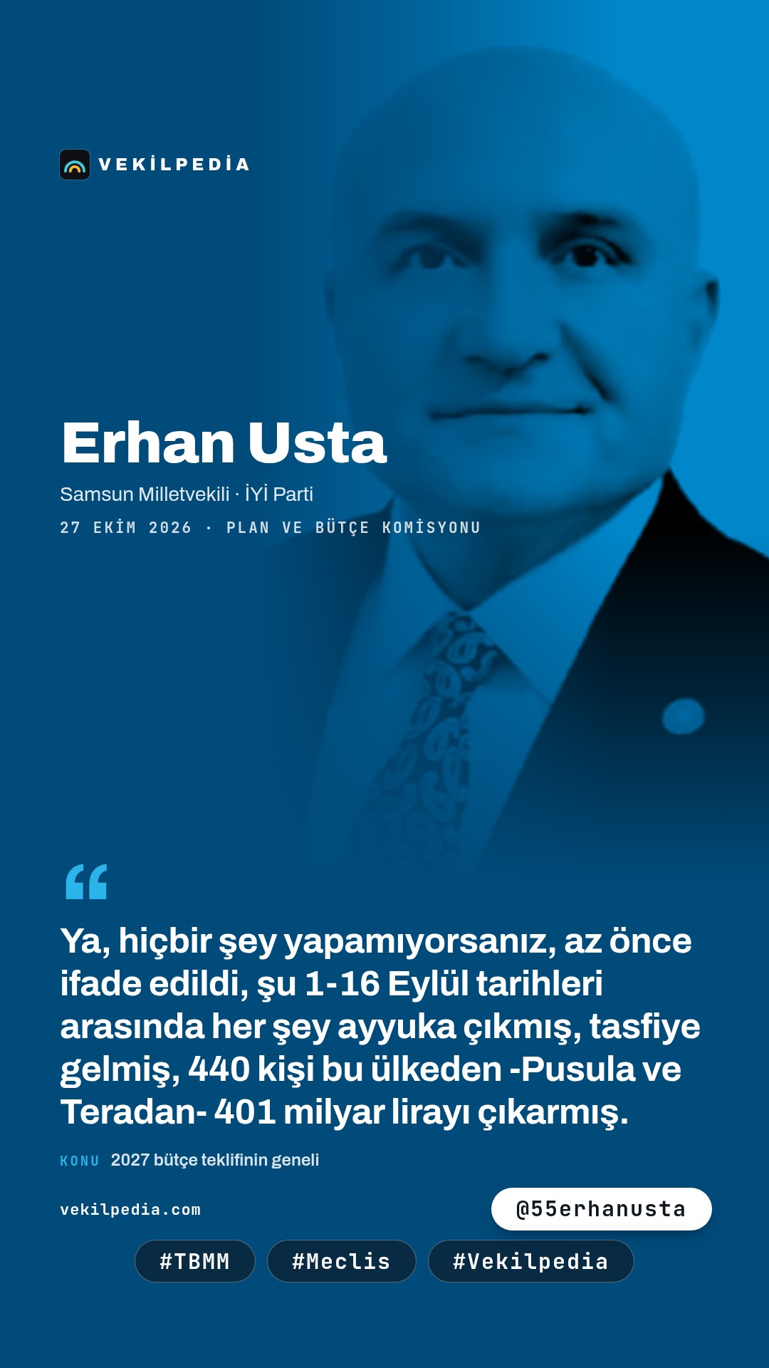 Usta: Fon vurgununda fahiş kazanç elde edenlerin listesi açıklansın — Instagram paylaşımı