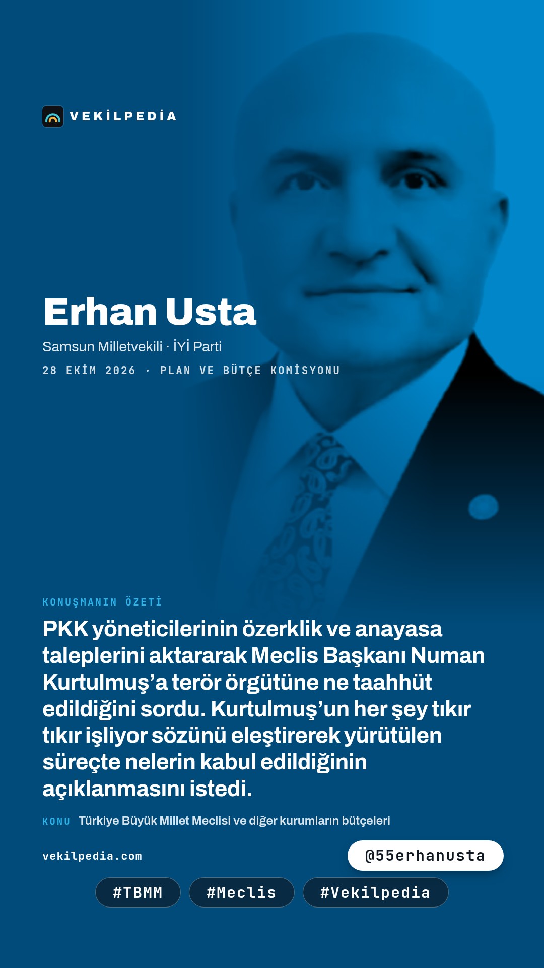Usta: "Tıkır tıkır işleyen ABD ve İsrail projesi midir?" — Instagram paylaşımı