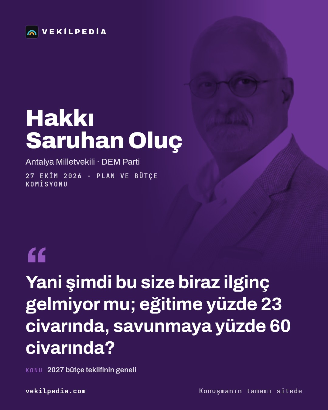 Oluç: Fon vurgunundaki bürokratik çürüme ve yozlaşma açığa çıkarılmalı — X paylaşımı
