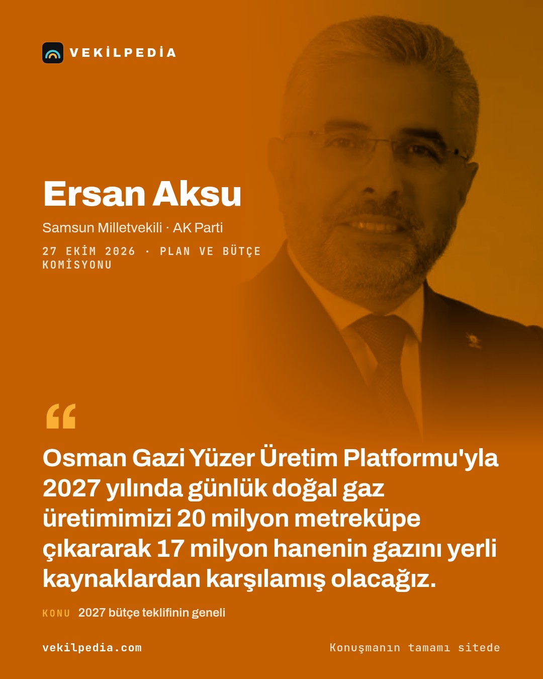 Aksu: 2027 bütçesinde sağlık için ayrılan kaynak 4 trilyon 532 milyar lira — X paylaşımı