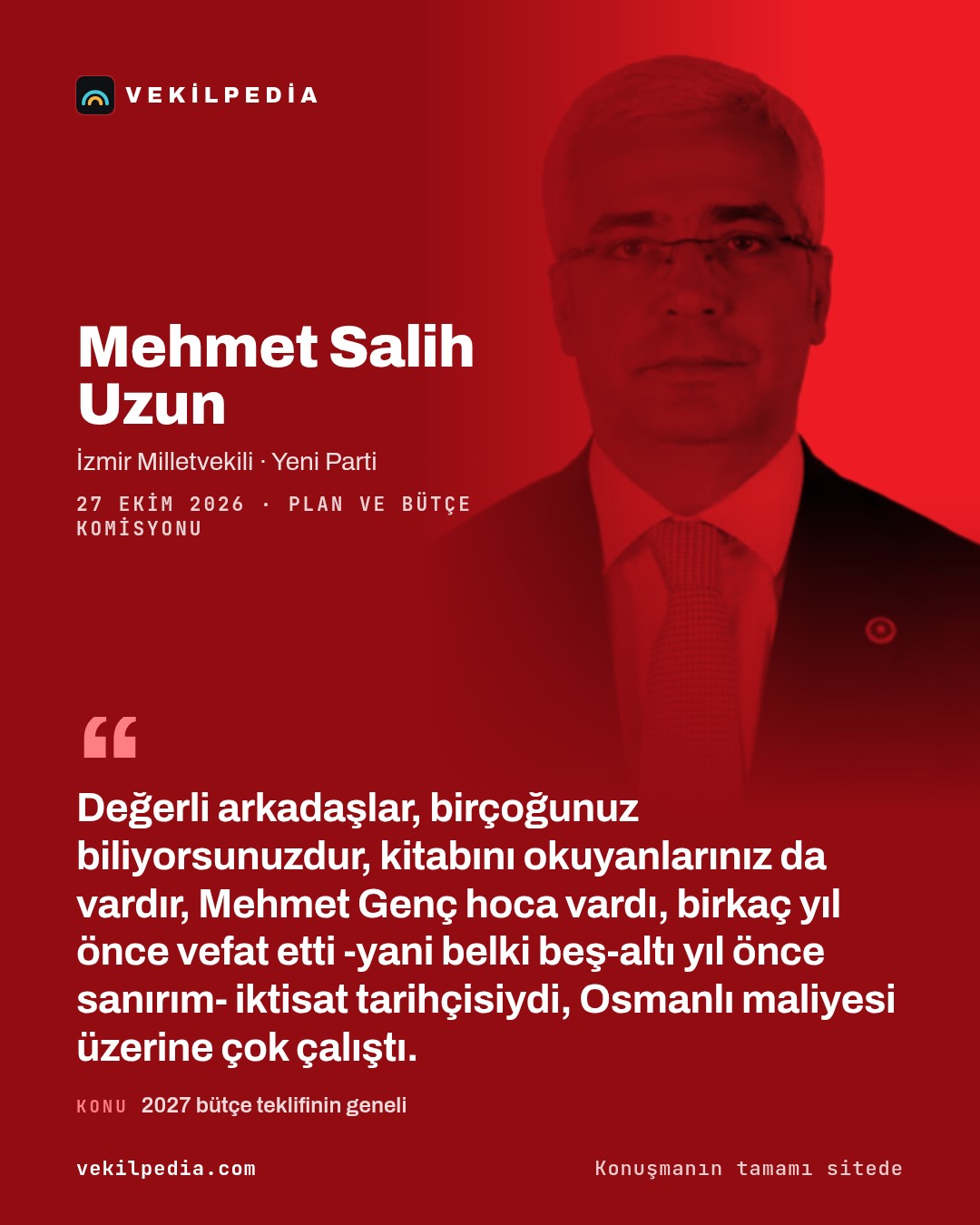 Uzun: Bütçe büyürken emekliye ve çiftçiye neden kaynak bulunamıyor? — X paylaşımı
