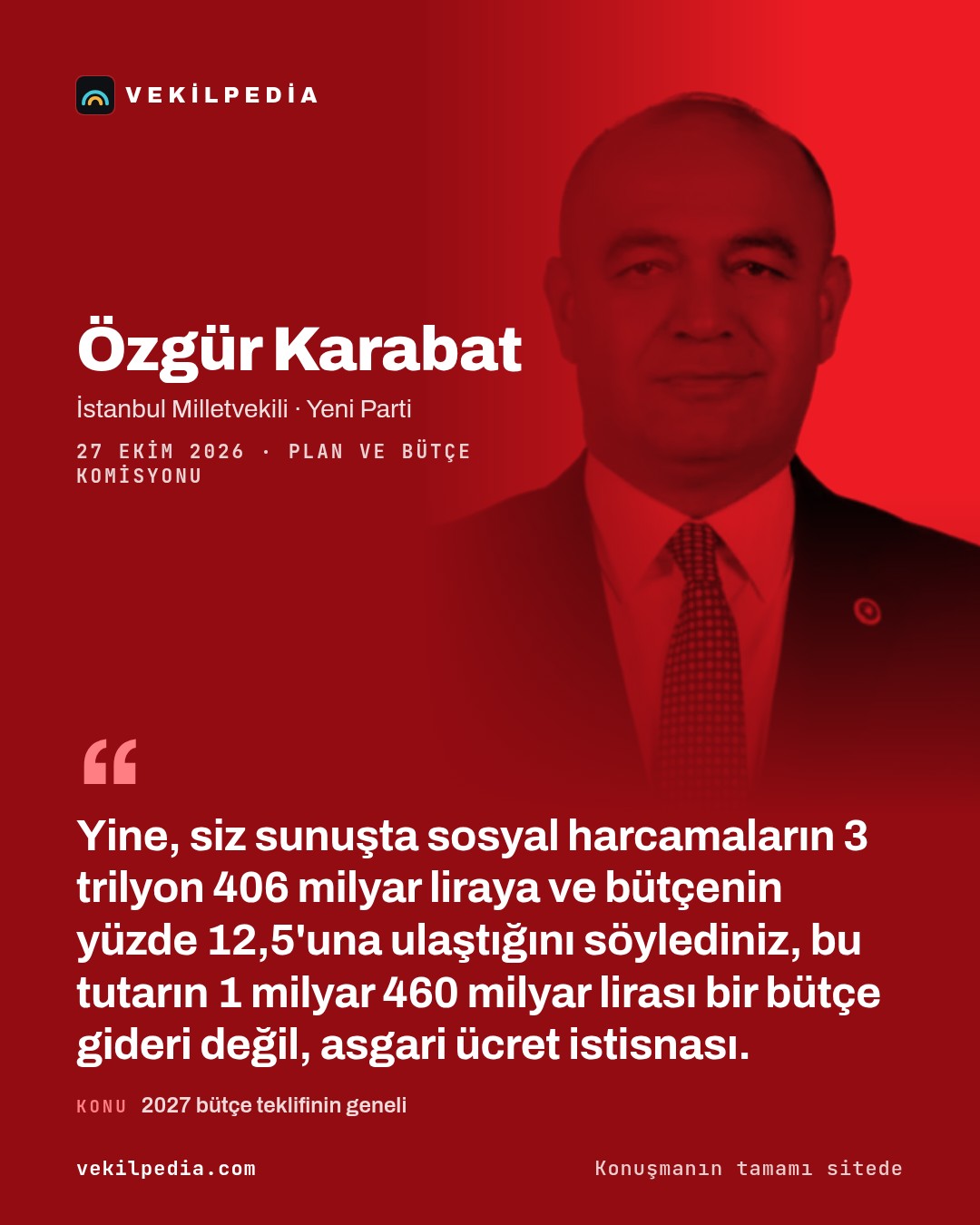 Karabat, Cumhurbaşkanı Yardımcısına emekli düzenlemesinin detaylarını sordu — X paylaşımı