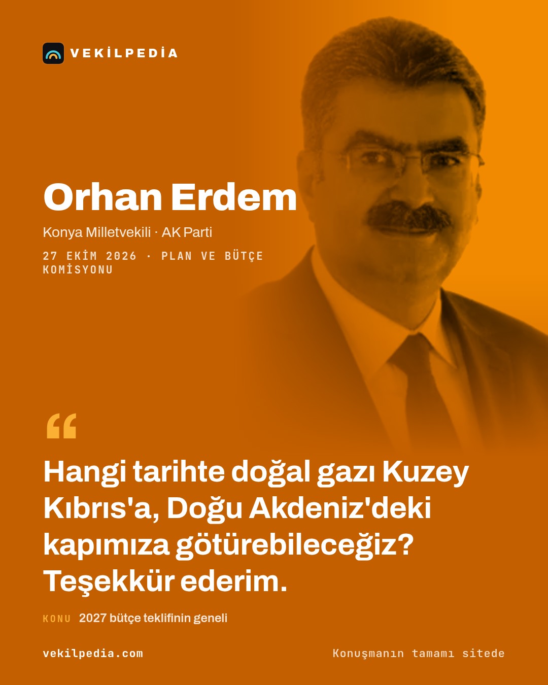 Erdem, Kuzey Kıbrıs'a doğal gazın hangi tarihte götürüleceğini sordu — X paylaşımı