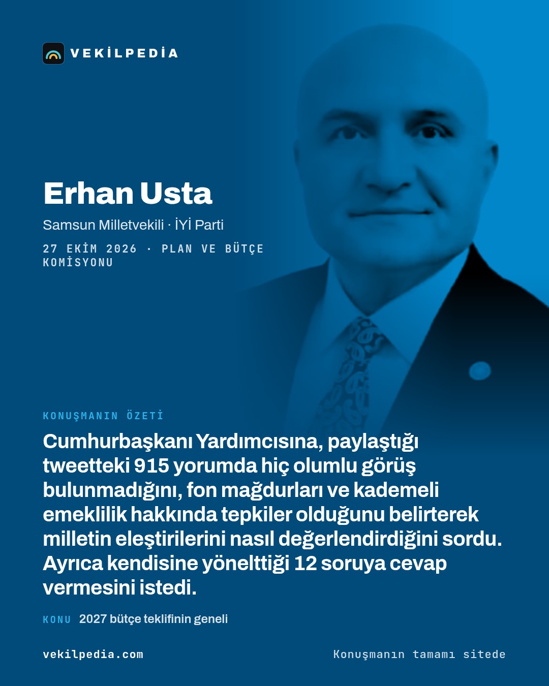 Usta: Milletin sosyal medyadaki eleştirilerini nasıl değerlendiriyorsunuz? — X paylaşımı