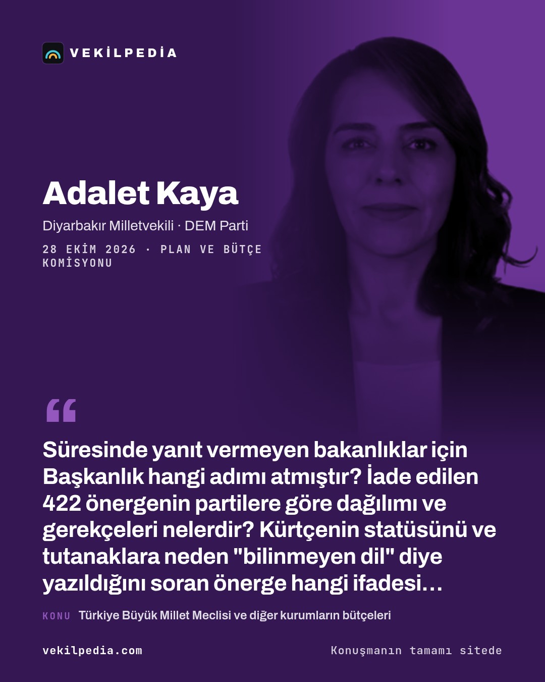 Kaya: Süresinde yanıt vermeyen bakanlıklar için Başkanlık hangi adımı atmıştır? — X paylaşımı