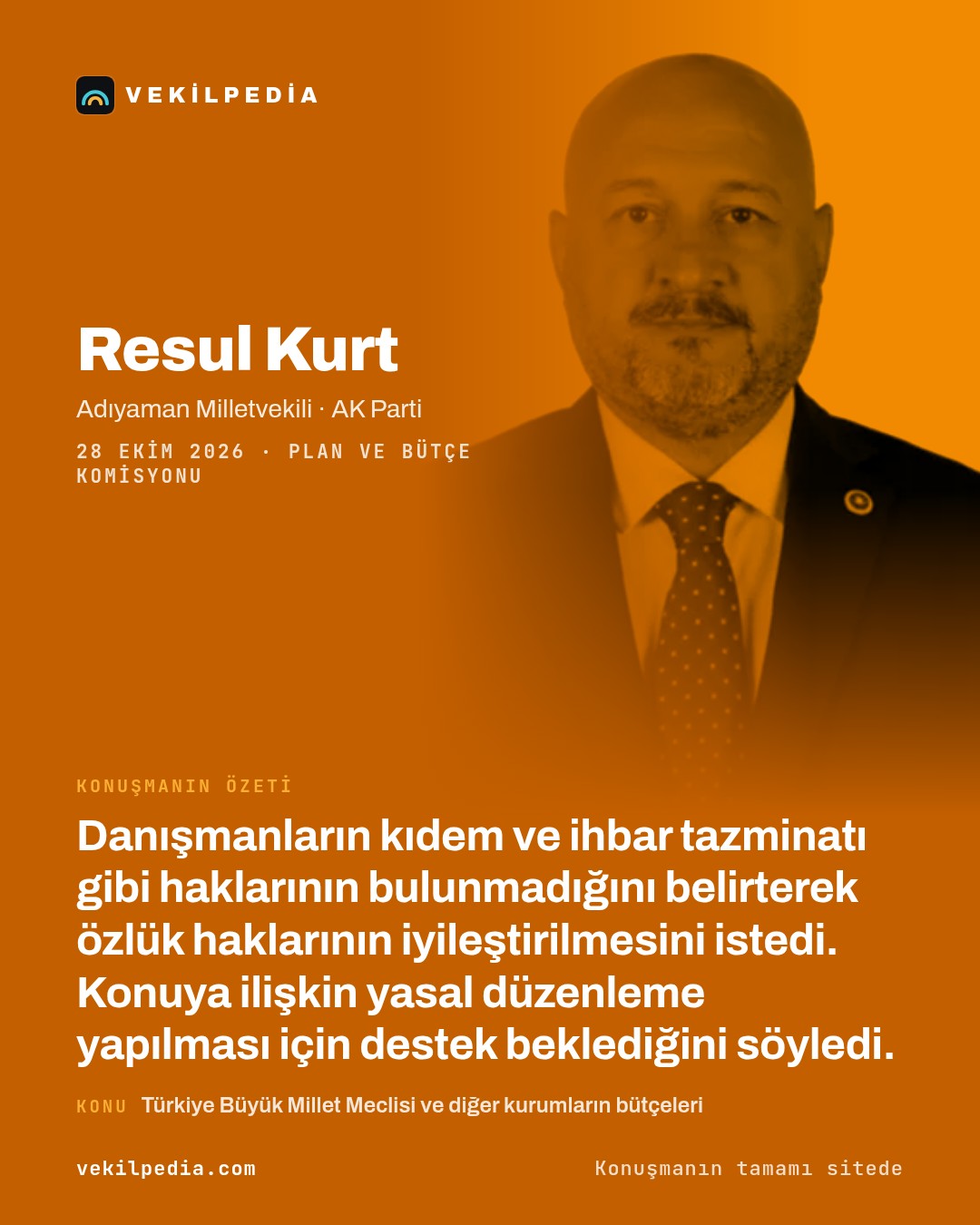 Kurt: Danışmanların özlük hakları için yasal düzenleme yapılmalı — X paylaşımı