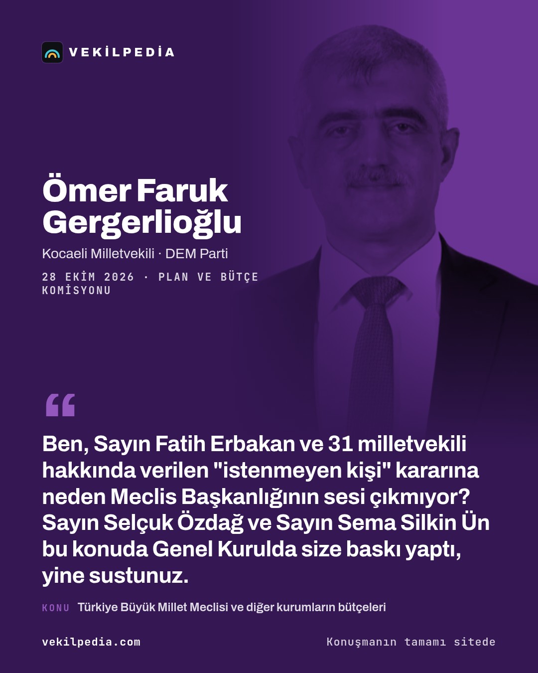 Gergerlioğlu, Kurtulmuş'a milletvekillerinin haklarının neden korunmadığını sordu — X paylaşımı