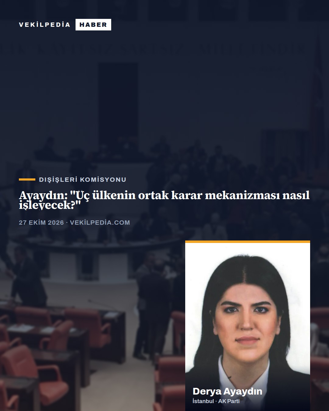 Ayaydın: "Üç ülkenin ortak karar mekanizması nasıl işleyecek?"