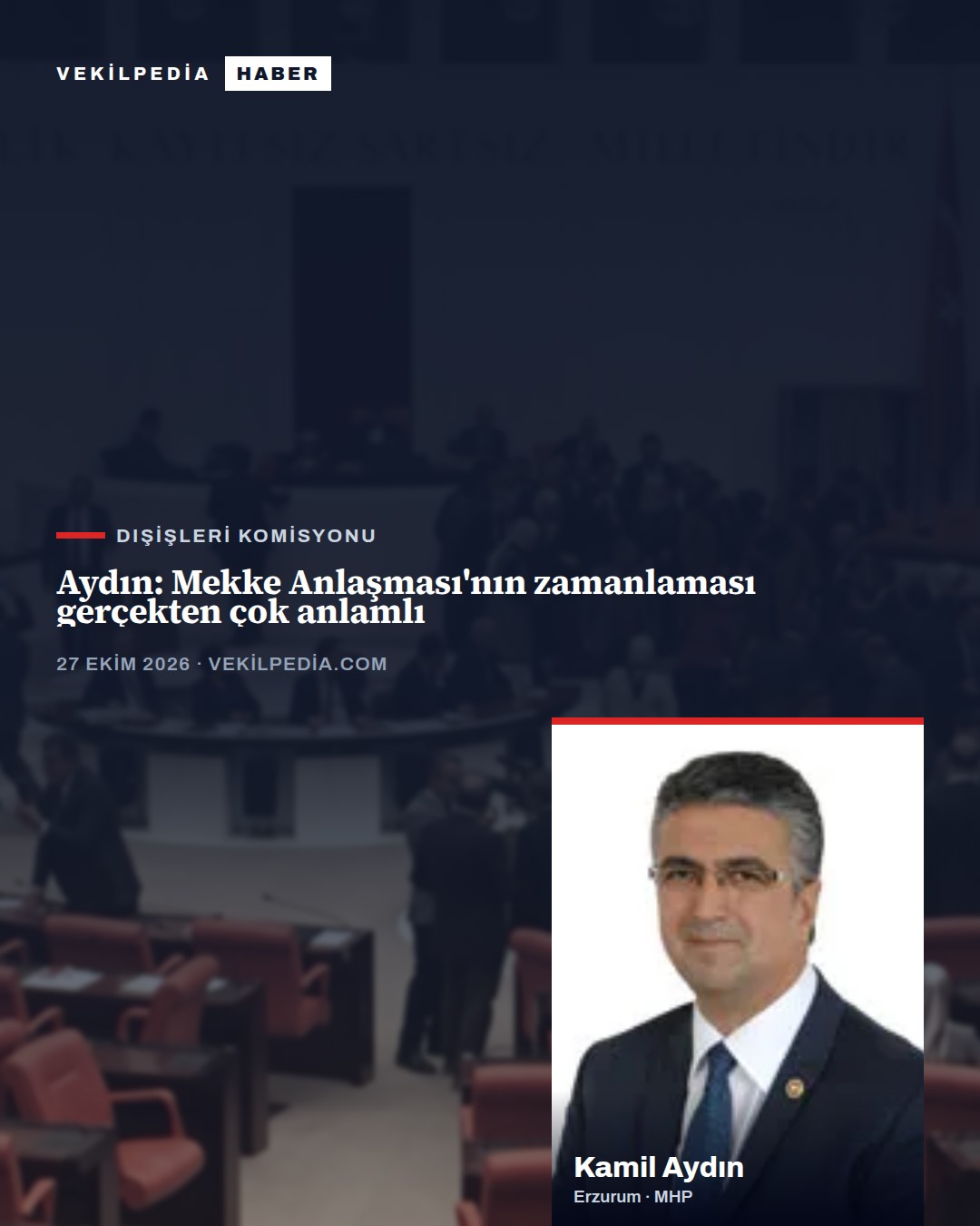 Aydın: Mekke Anlaşması'nın zamanlaması gerçekten çok anlamlı