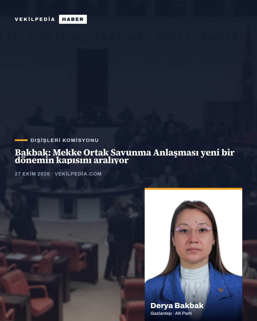 Bakbak: Mekke Ortak Savunma Anlaşması yeni bir dönemin kapısını aralıyor