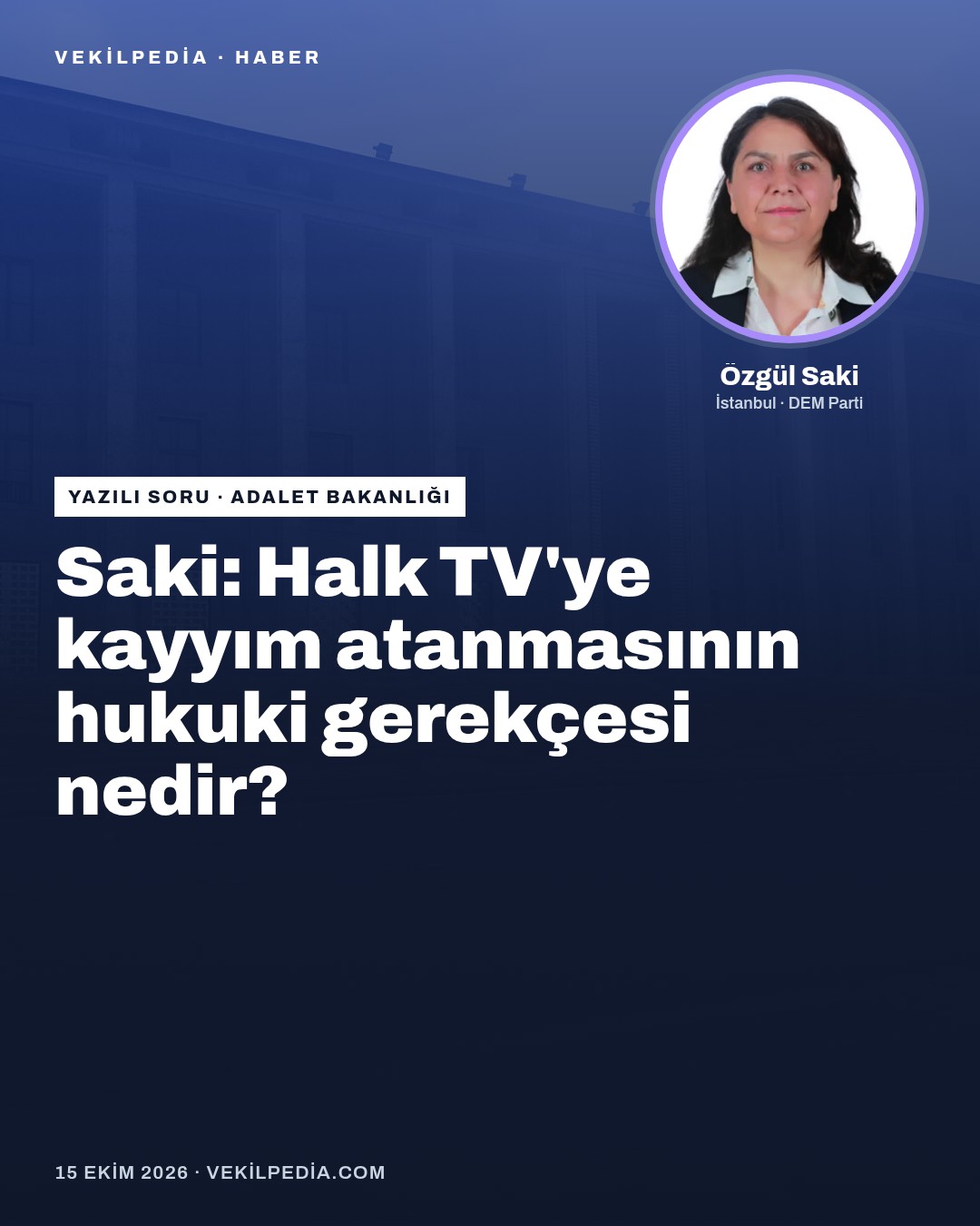 Saki: Halk TV'ye kayyım atanmasının hukuki gerekçesi nedir?