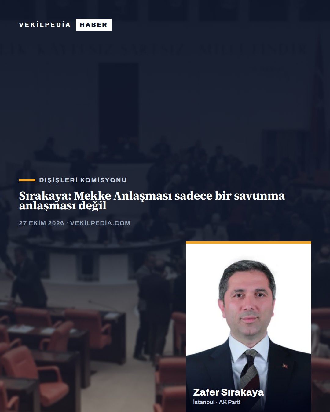 Sırakaya: Mekke Anlaşması sadece bir savunma anlaşması değil